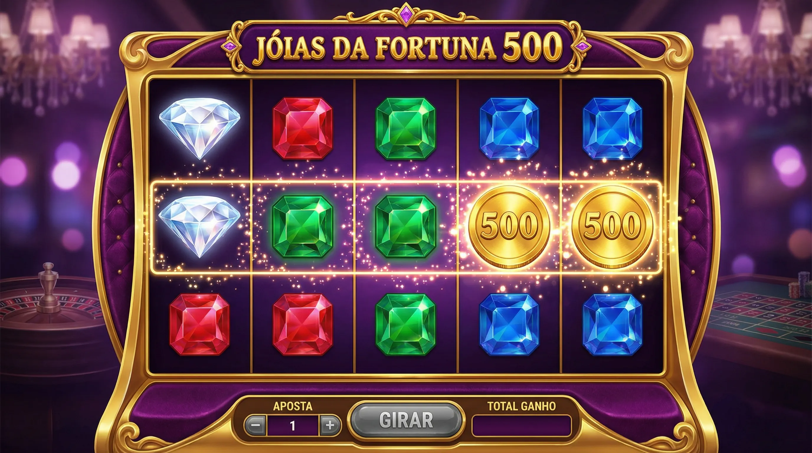 Jóias da Fortuna 500 - Caça-Níqueis Exclusivo bullsbet